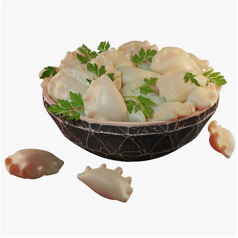 Dumplings D Model Blend Fbx Obj Free D