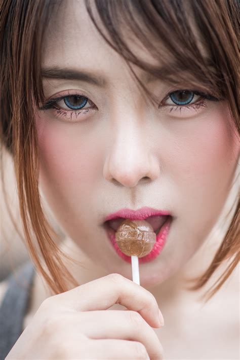 Free Download Hd Wallpaper Lollipop Lady Smile Eyes Atsugi Kanagawa The Japan One Person