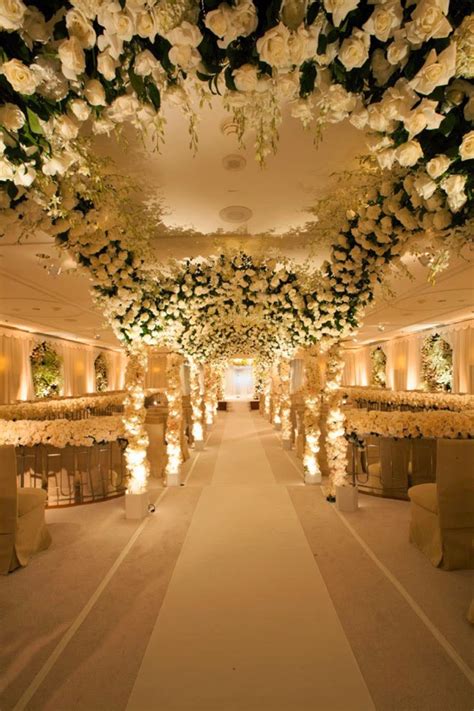 Stunning and magical ceiling decor ideas to ace your wedding and other special occasions. 10 Gorgeous Wedding Ceremony Aisle Decor Ideas - crazyforus