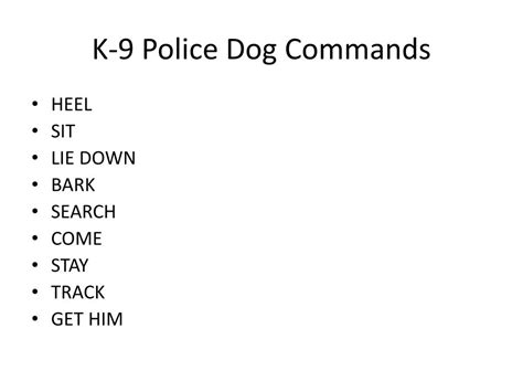 Ppt K 9 Police Dogs Powerpoint Presentation Free Download Id6815290