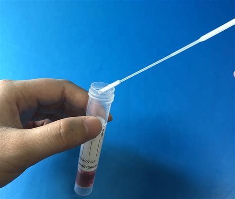 Nylon Flocked Disposable Sampling Swab For Woman Urethral Vaginal
