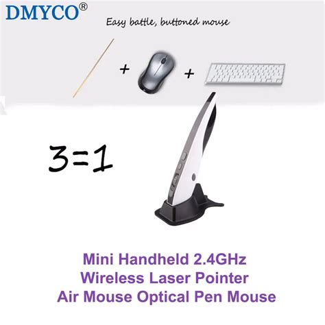 Super Convenient Mini Handheld 24ghz Wireless Laser Pointer Air Mouse
