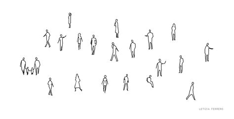 SILHOUETTES PEOPLE | Architecture people, Sketches of people ...