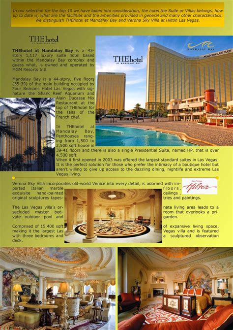 Top 10 Luxury Hotel Suites And Villas On Las Vegas Strip 6 The Hotel