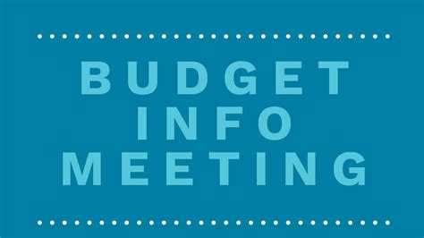Budget Info Meeting Calvary Church Roseville Mn