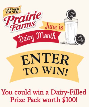 Prairie Farms Sweepstakes Enter To Win Prize Pack Select States