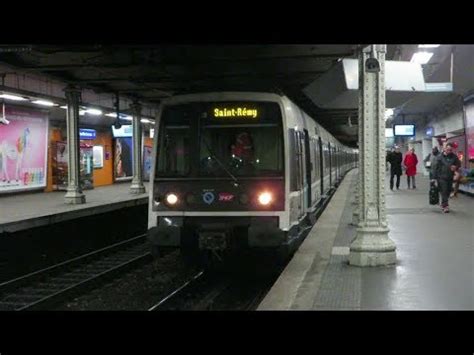Trains rer b & rer c. Paris MI79 RER B - Denfert-Rochereau (train court) - YouTube