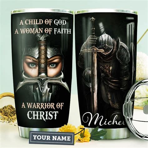 A Child Of God A Woman Of Faith A Warrior Of Christ Personalized