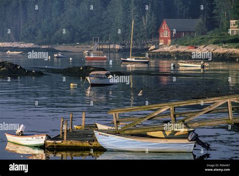Five Islands Harbor On Georgetown Island In Maine Stock Photo Alamy