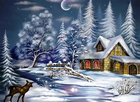 Free Download Winter Cabin Wallpaper Forwallpapercom