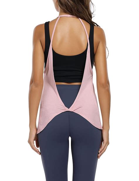 Buy Kojooin Open Back Workout Tops For Women Sexy Backless Athletic