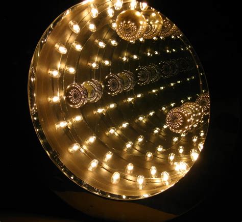 Disco Infinity Light And Mirror At 1stdibs