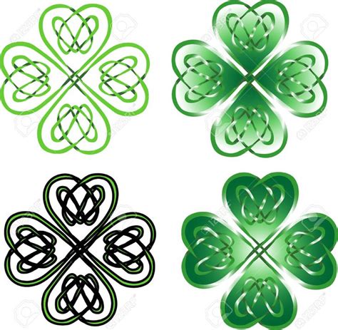 Celtic Knot Clipart Four Leaf Clover 1 Celtic Ornaments Clover