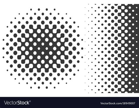 Linear And Radial Gradient Halftones Royalty Free Vector