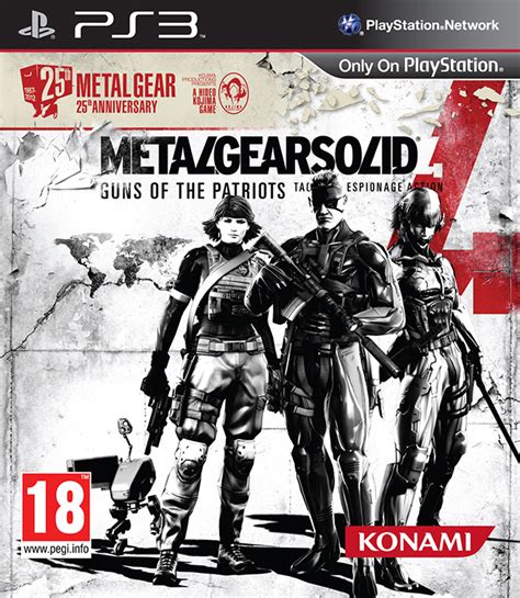 Metal Gear Solid 4 Guns Of The Patriots 25th Anniversary Edition Ps3