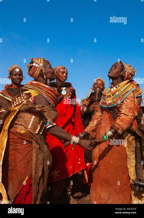 Rendille Tribe Women Dancing During A Ceremony Marsabit County