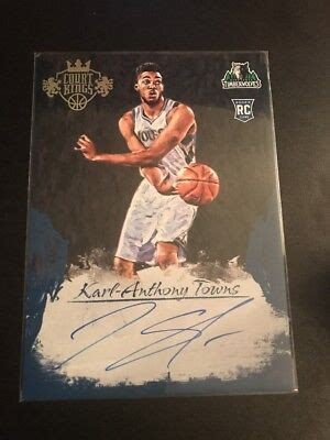 Panini Court Kings Karl Anthony Towns Rc Box Topper On Auto Ssp