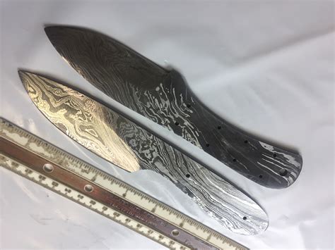 4 Pieces Set Of 8 And 9 Inches Long Hand Forged Damascus Steel Blank