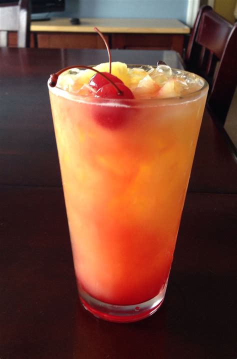 Bahama Mama Fill Glass With Crouched Ice 3oz Coconut Rum 1oz Banana Schnapps Or Liquor Top Off