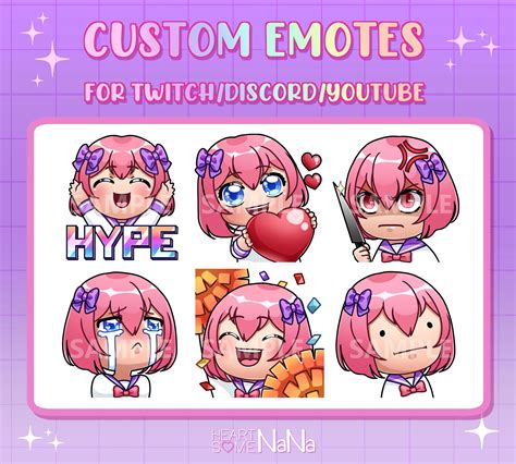 Custom Emote Commission Custom Twitch Sub Badge Twitch Etsy Hot Sex Picture