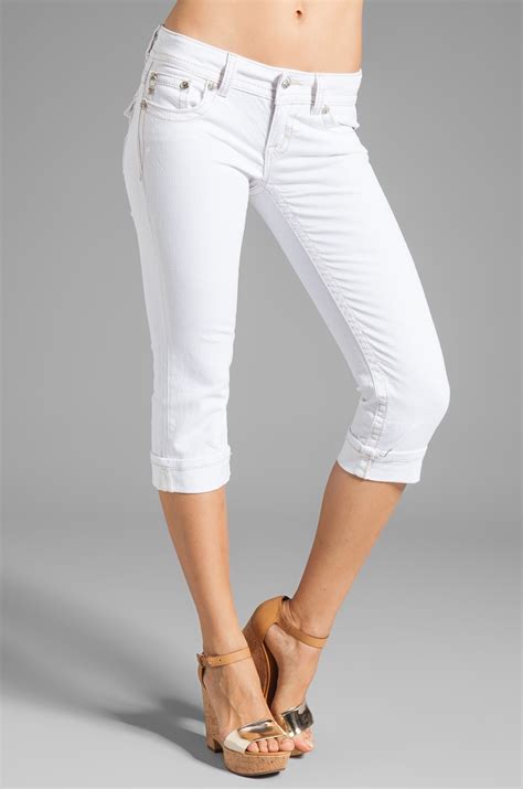 Miss Me Jeans Capri In White Revolve