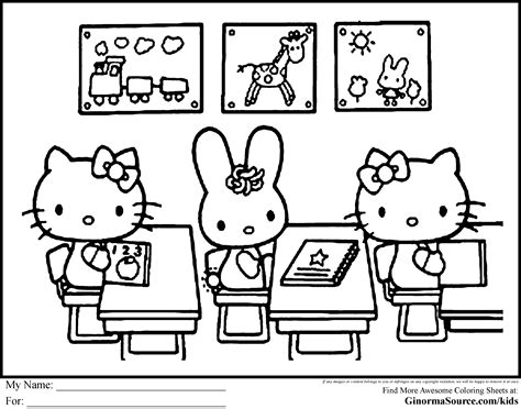 Free Hello Kitty Coloring Pages , Download Free Hello Kitty Coloring