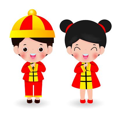 All these cartoon films are classic works chinese animation had a golden age in the late 1970s and 1980s. Children Blessing The Happy Chinese New Year 2020 Cartoon Kids Vector Illustration Isolated On ...