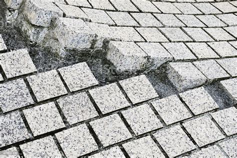 Paving Stones Broken And Cracked On Paviment Stock Image Everypixel