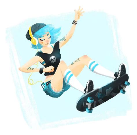 Skater Girlz On Behance Desenho Personagem Feminina Desenhos De