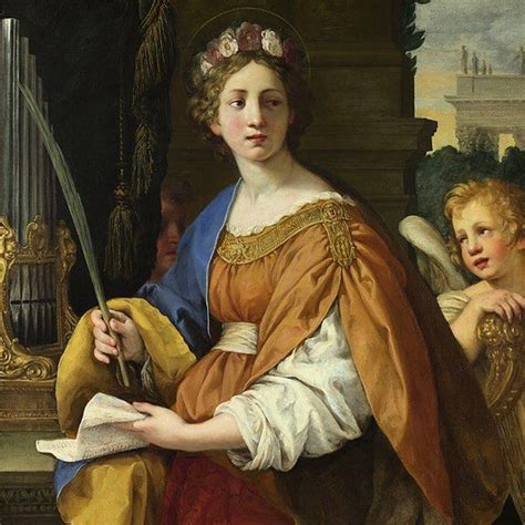 Saint Cecilia Was An Early Christian Martyr And Holds The Palm Of