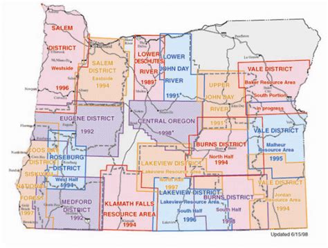 Oregon National Forest Blm Districts And Wilderness Map Call Numbers