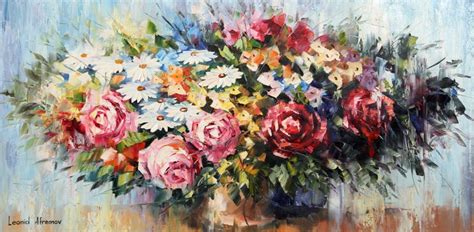 Leonard Afremov Spring Flower Arrangement At 1stdibs