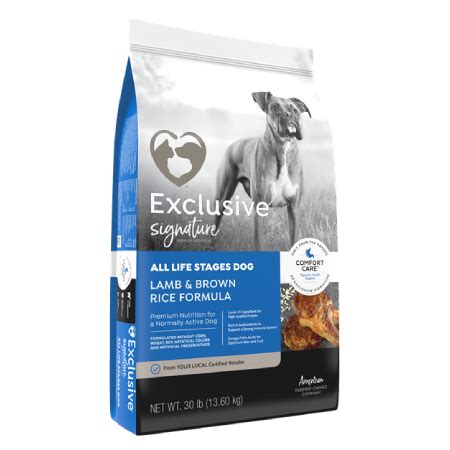 They know how much you care about what is in dog food that you feed to. Exclusive® Signature All Life Stages Dog Food :: Standley ...