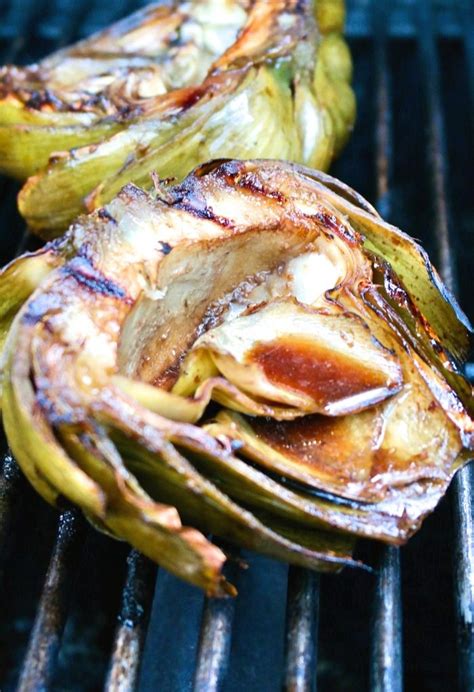 Grilled Globe Artichokes With Balsamic Vinegar The Foodie Affair