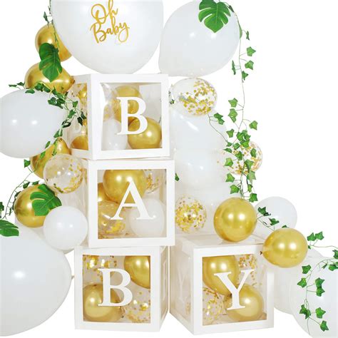 Buy Baby Shower Balloon Boxes Party Decorations Oh Baby Party Balloon