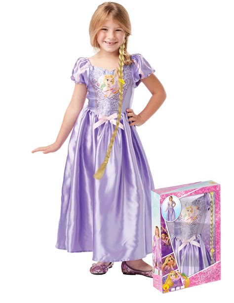 Rapunzel™ Kinderkostüm Für Mädchen Mit Perücke Disney™ Lila Kostüme