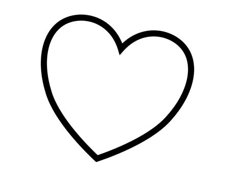 Blank Heart Images Clipart Best