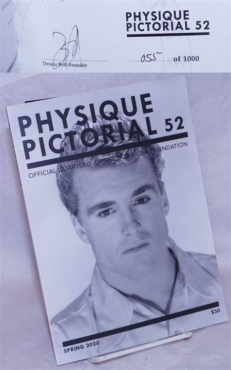 Physique Pictorial Official Quarterly Of The Bob Mizer Foundation 52 Spring 2020 [signed