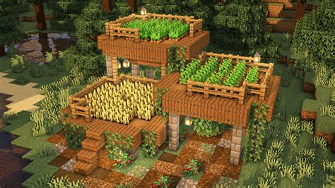 Minecraft Easy Farm Build Tutorial Youtube
