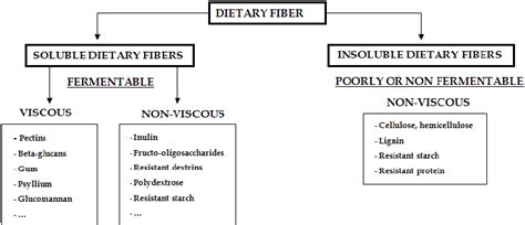 Classification Of Dietary Fiber According To Chemical Properties