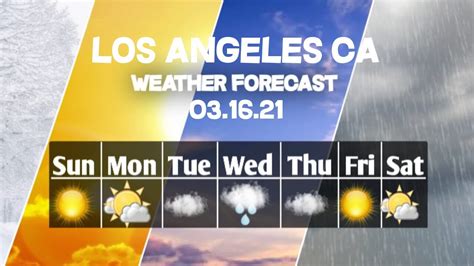 Weather Forecast Los Angeles California Los Angeles Weather Forecast