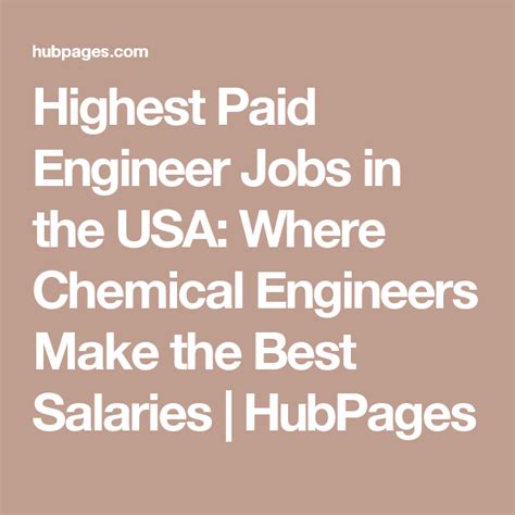 Highest Paid Engineer Jobs In The Usa Where Chemical Engineers Make