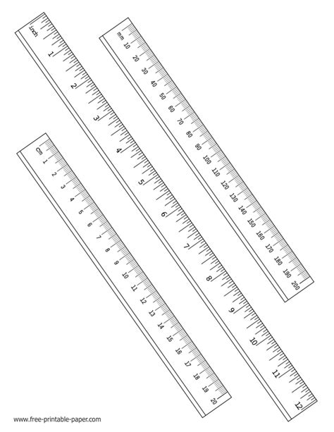 Printable Millimeter Ruler