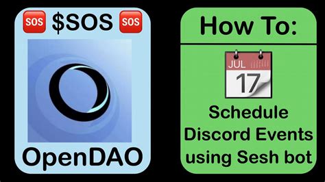 🆘｜how To｜schedule Discord Events Using Sesh Bot｜jan 2022 Youtube