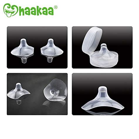 Haakaa Nippleshield Silicone Nipple Shields For Breastfeeding With Carry Case Ultra Thin Super