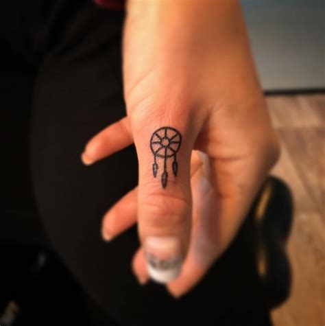 Small Dream Catcher Finger Tattoo Ink Youqueen Girly Tattoos