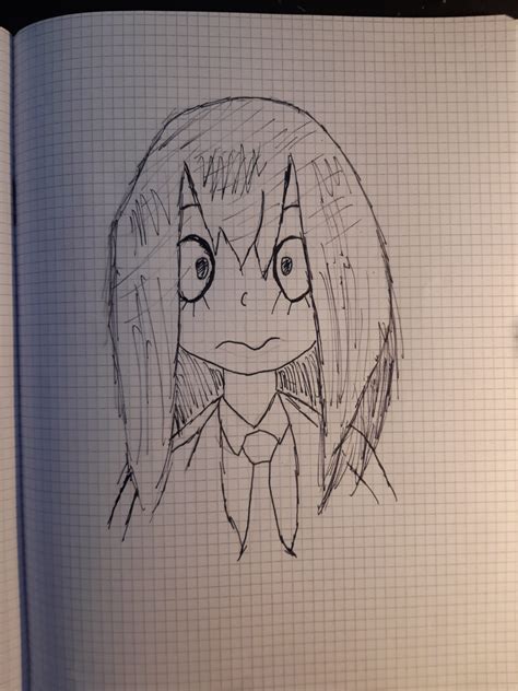 Just Started Learning To Draw And I Tried With Tsu Rbokunoheroacademia