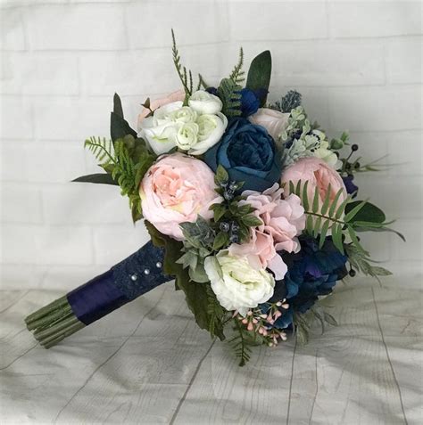 Check out our navy wedding bouquet selection for the very best in unique or custom, handmade pieces from our bouquets shops. Navy Wedding bouquet,Blush Bridal bouquet,Navy blue ...