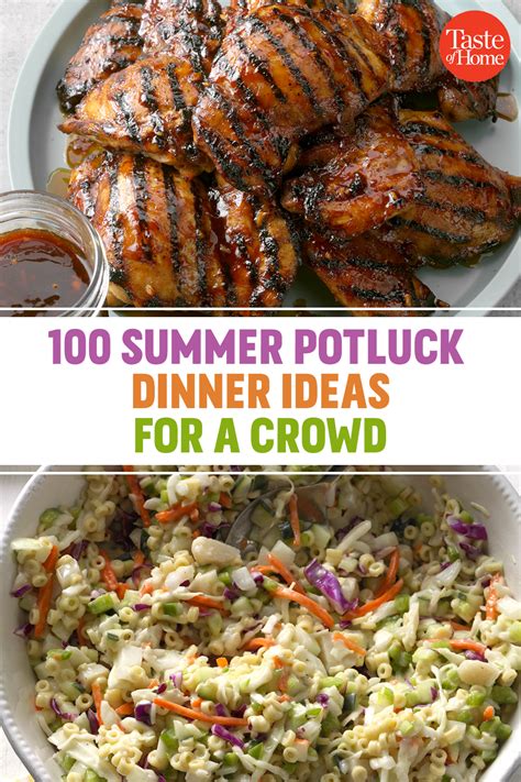 100 Summer Potluck Dinner Ideas For A Crowd Potluck Dinner Summer
