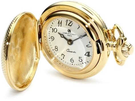 Charles Hubert Paris Classic Collection Gold Plated Pocket Watch Best